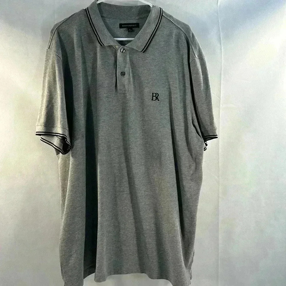 Banana Republic Polo Style Golf Shirt Gray Size XL